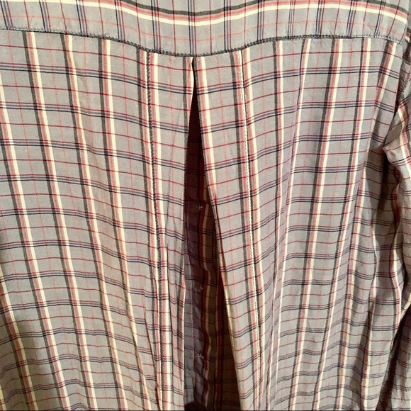 Treasure and bond button up plaid open back bell - Picture 6 of 6